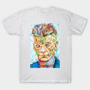 SAMUEL BECKETT colored pens portrait T-Shirt